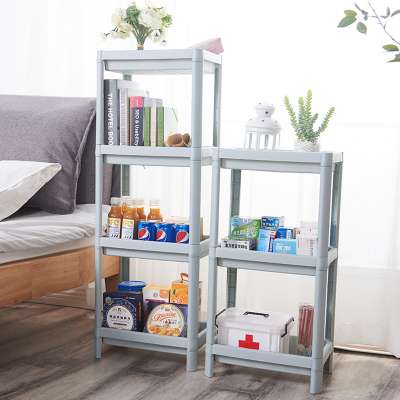 plastic storage display shelf for home multilayer plastic rack shelf